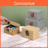 Rattan Stylish Texture Storage Box With Lid For Desk Decoration Accessories