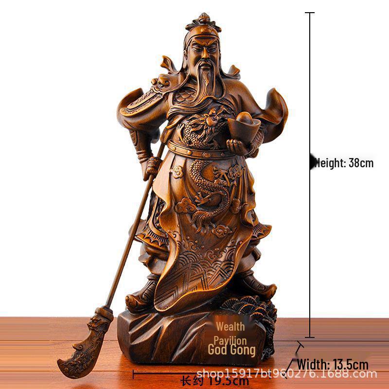 Guangong Guan Yu Erye Figur: Wohnzimmer-, Büro- oder Hoteleingangsdekoration, Heimdekoration, Buddha-Statue zur Anbetung
