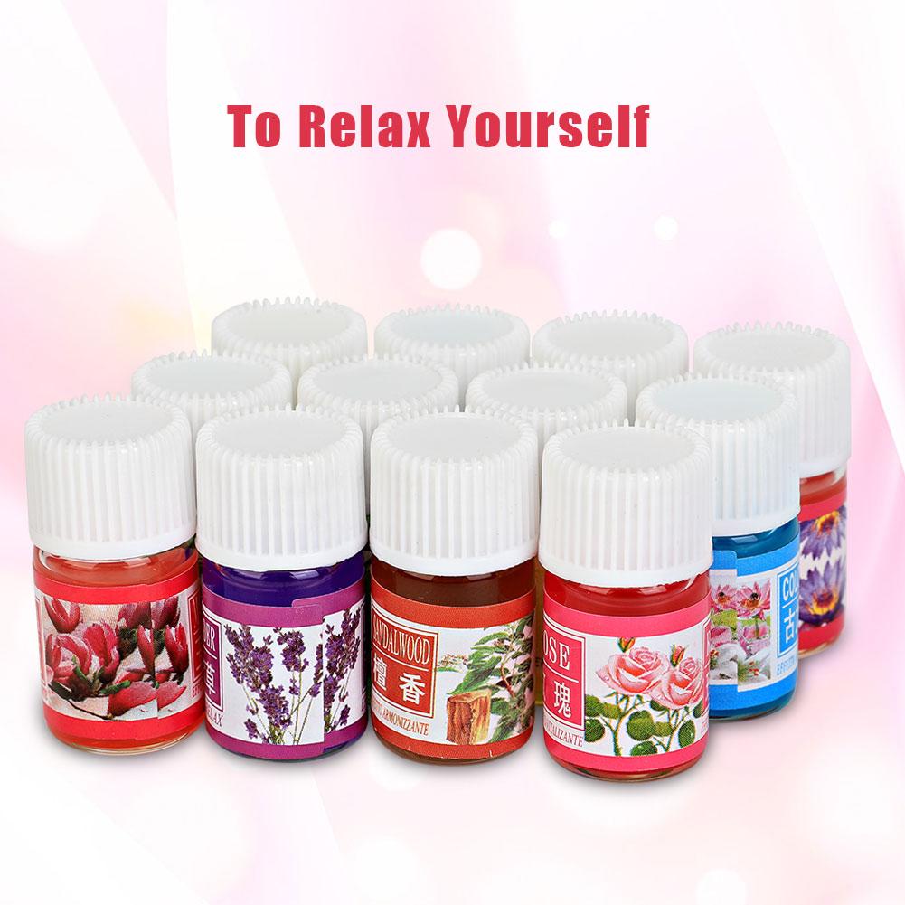

12 Bottles 3ml Fragrant Plant Water Soluble Essential Oil