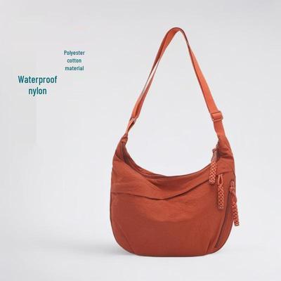 Women's 2025 High-End Waterproof Nylon Crescent Crossbody Bag