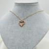 Stainless Steel Heart Pendant Necklace with Spotted Oil Drip - Fashionable Ins Style