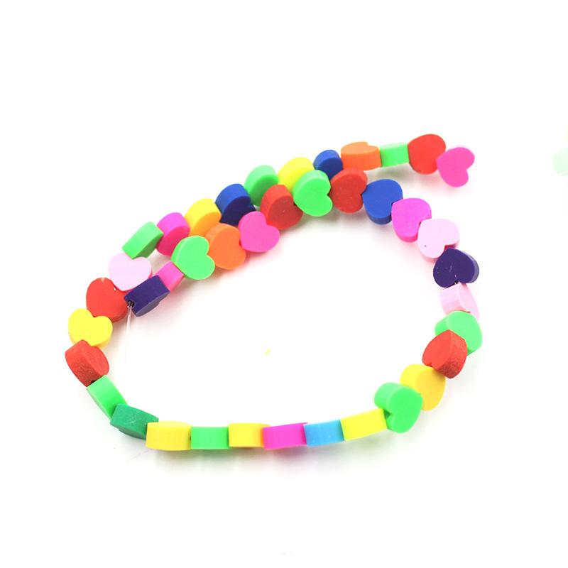Soft Pottery Beads Beaded Handmade Materials Diy Jewelry Accessories Mobile Phone Chain Bead Separation Mixed Color Soft Pottery Loose Beads
