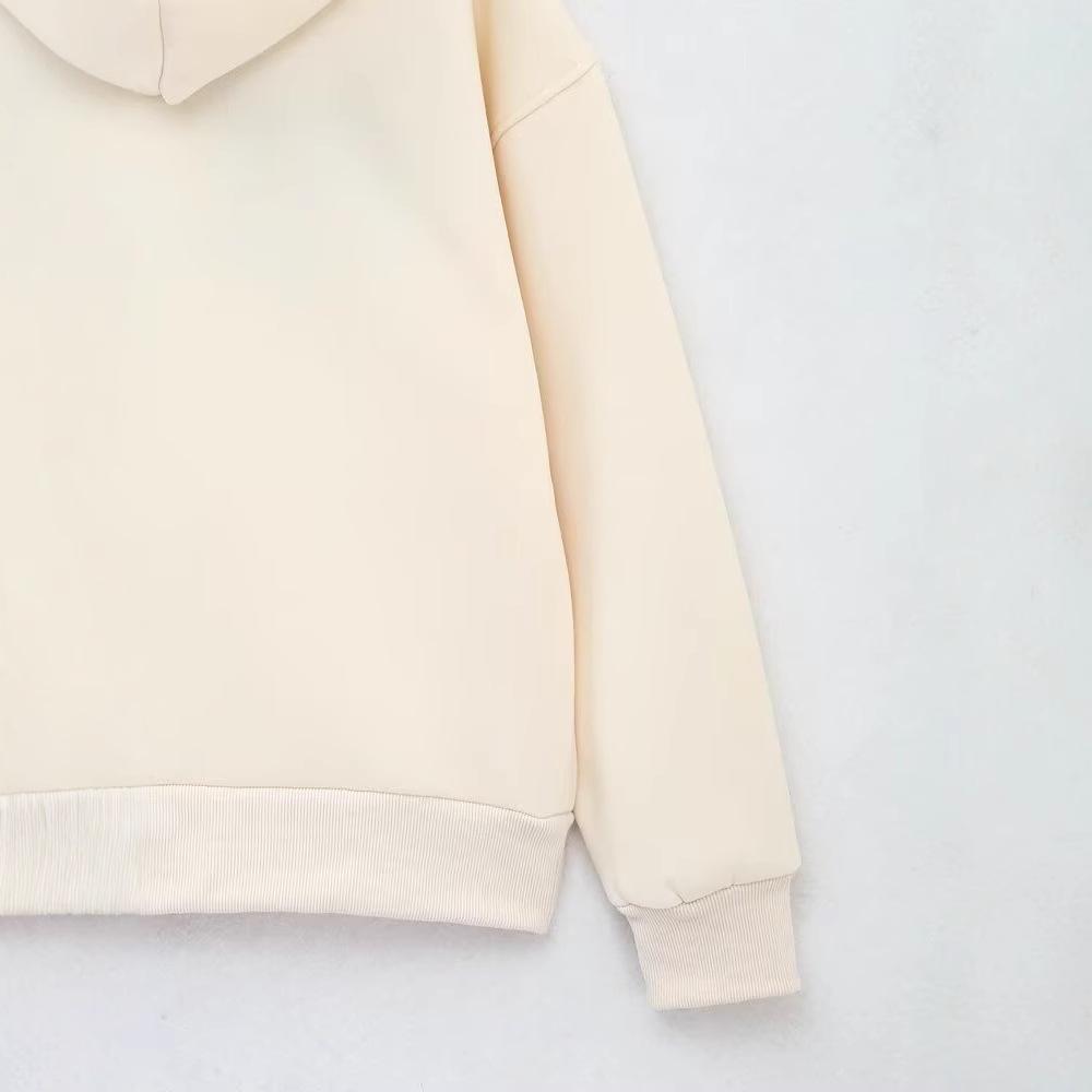 2024 Women's Embroidered Hooded Sweatshirt & High-Waist Joggers Set, Plus Size, Loose Fit