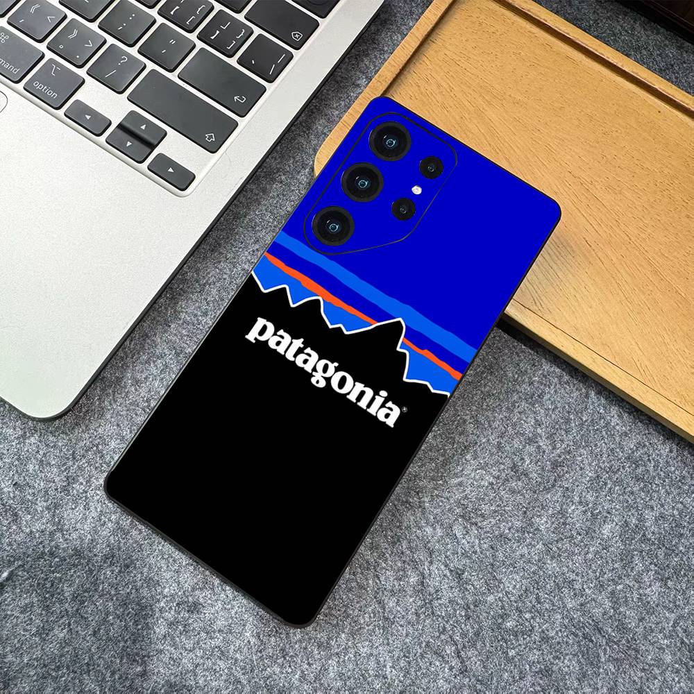 Etui na telefon z logo P-Patagonias dla Samsung S 24 Fe 25 Ultra Plus 20 Lite 21 30 22 23 24 22 Ultra 5G Fundas