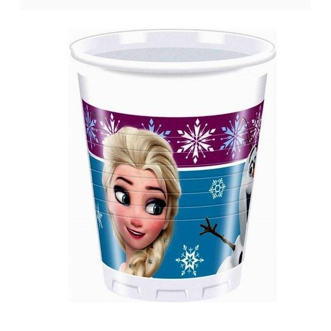 frozen Tazza di plastica per feste a tema aurora boreale (Confezione da 8)
