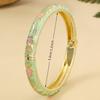 Pastoral Vintage Enamel Bracelet with Oil Droplet Flowers Cloisonne Light Luxury Fresh Design