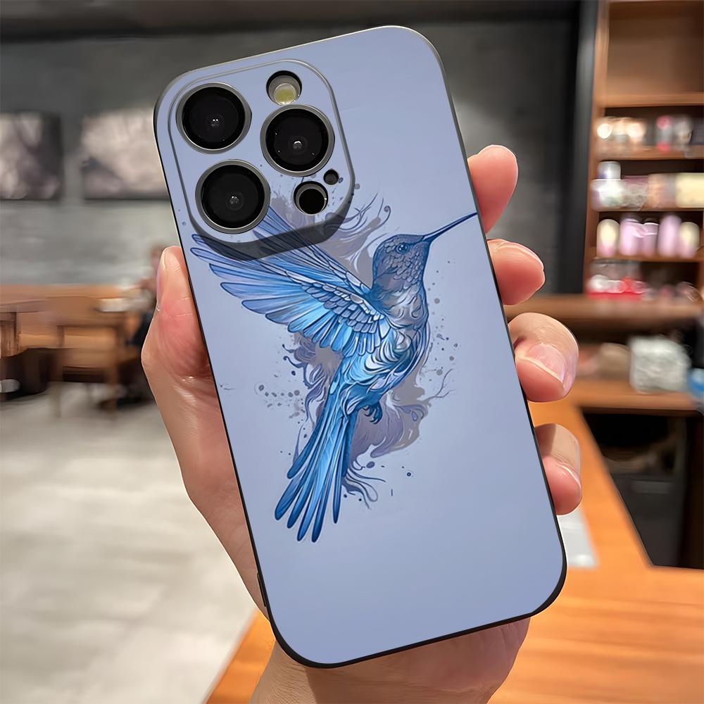 Hummingbird Phone Case For IPhone 17 Pro Max 15 Pro 16 14 Plus 12 13 Mini 11 Pro Shockproof Soft Cover