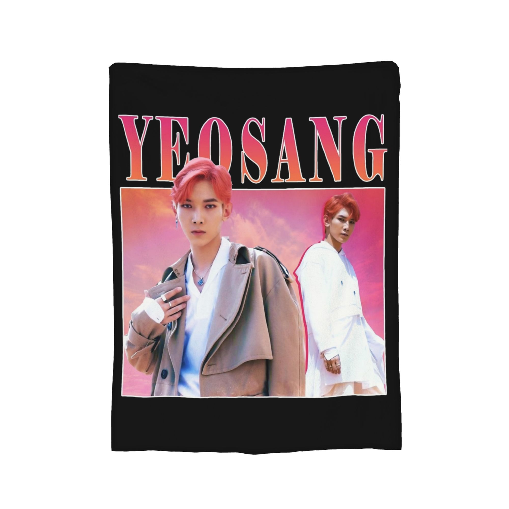 

HongJoong Ateez Blanket Coral Fleece Plush Textile Decor Breathable Super Soft Throw Blankets for Bedding Car Quilt 30x40in
