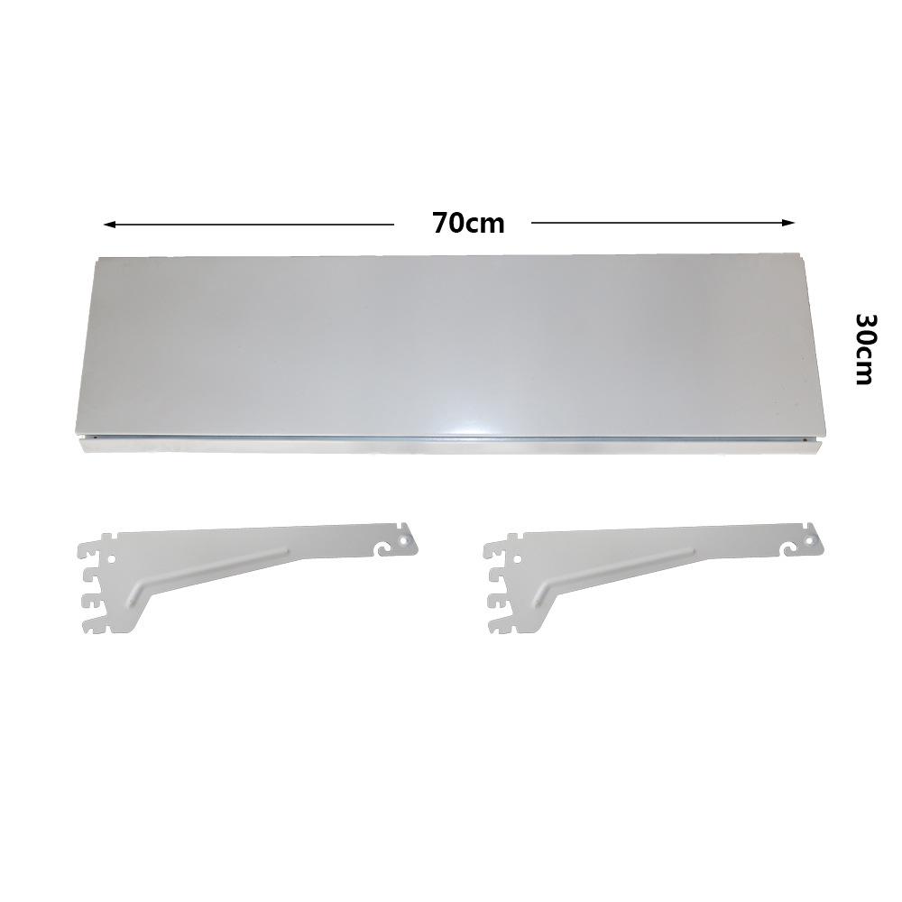 Anchen Style Gray White Thickened Display Rack Shelf Partition