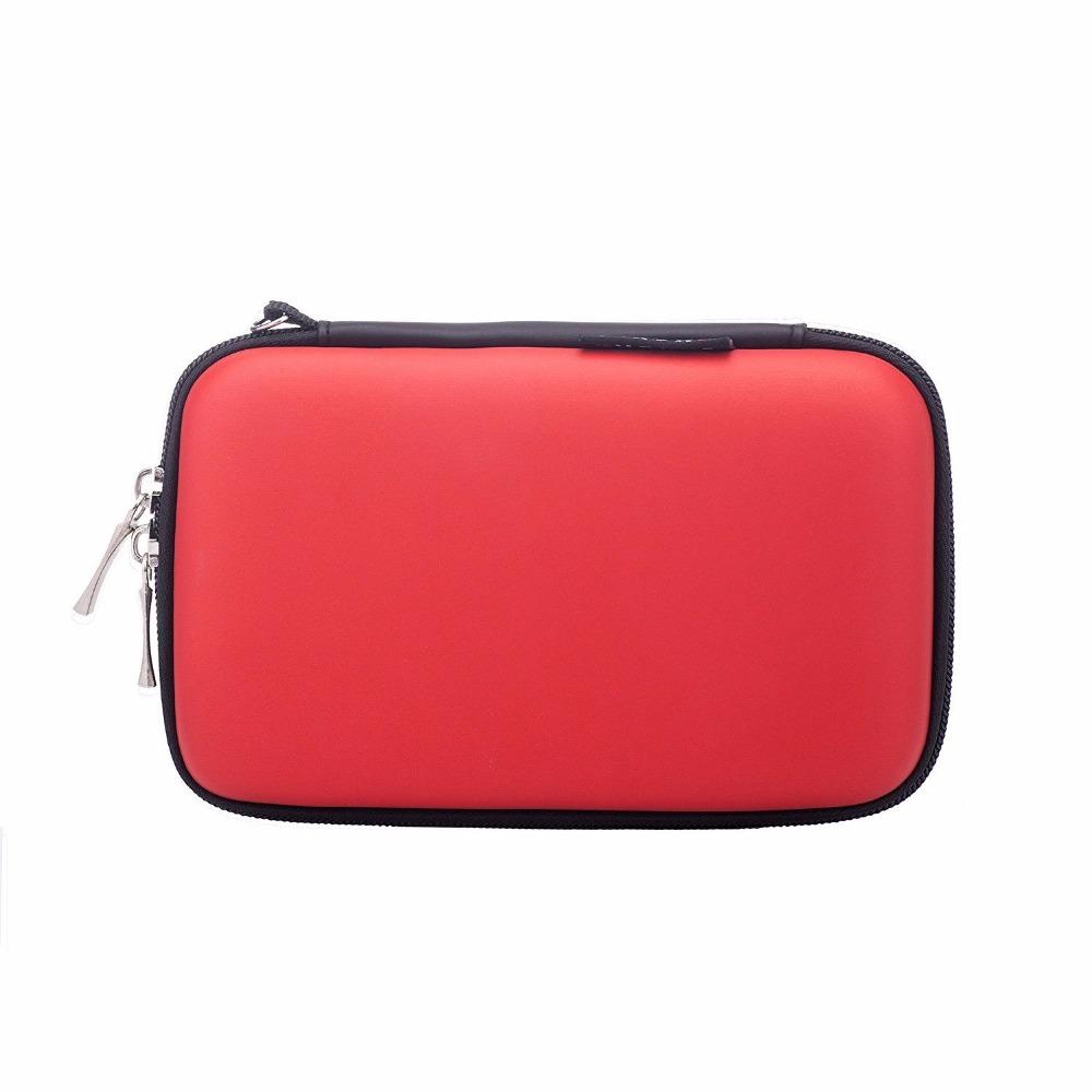 

GUANHE Сумка-органайзер для хранения электронных аксессуаров Кабель Power Bank Жесткий диск U-диск Чехол для переноски Смартфон красный
