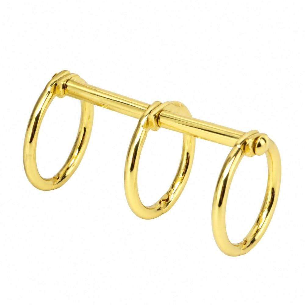 12 pcs Circular 3 Hole Binding Ring Metal Metal Book Ring 3 Ring Binder Loop Office Stationery