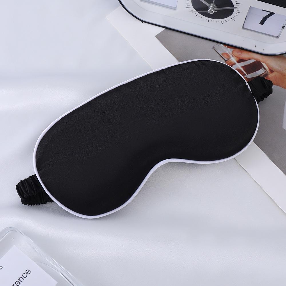Double-Sided Mulberry Silk Eye Mask with Custom Logo - Light Blocking, Ideal for Travel
