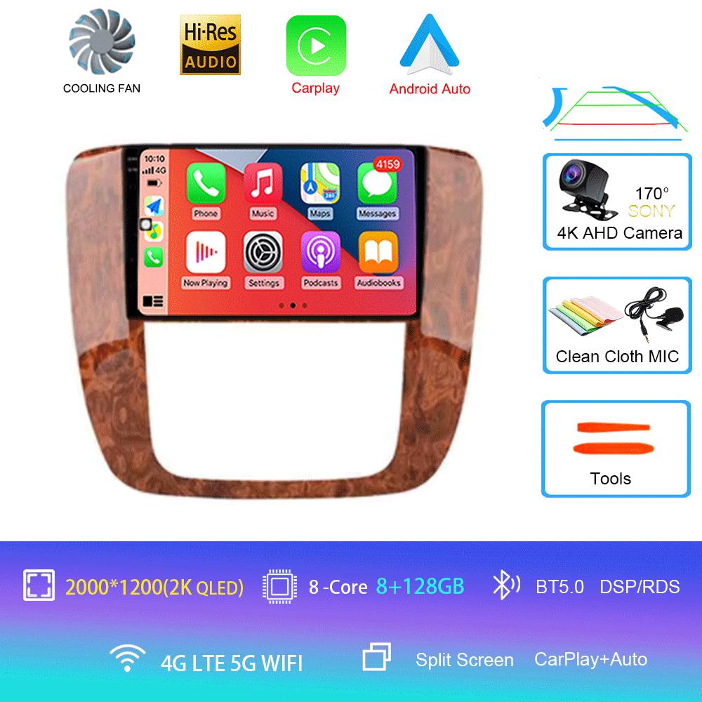 For GMC Yukon Chevrolet Tahoe Suburban 2007-2012 2 din Android 14 Auto Carplay Car Radio Multimedia Stereo GPS dvd