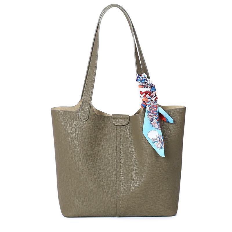 Echtleder Damen Tasche Premium Sense Nische Schulter Unterarm Handtasche Große Kapazität Tragetasche