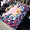 1pc Mouse Pads Hd Print Extended Desk Mat Gaming Huge Waves Keyboard Pad Nonslip Rubber Base Extended Black And White Mousepad