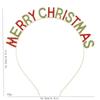 Gift Metal Letter Hair Hoop Party Ornament Zinc Zinc Alloy Crystal Headwear Christmas Antlers Hairband