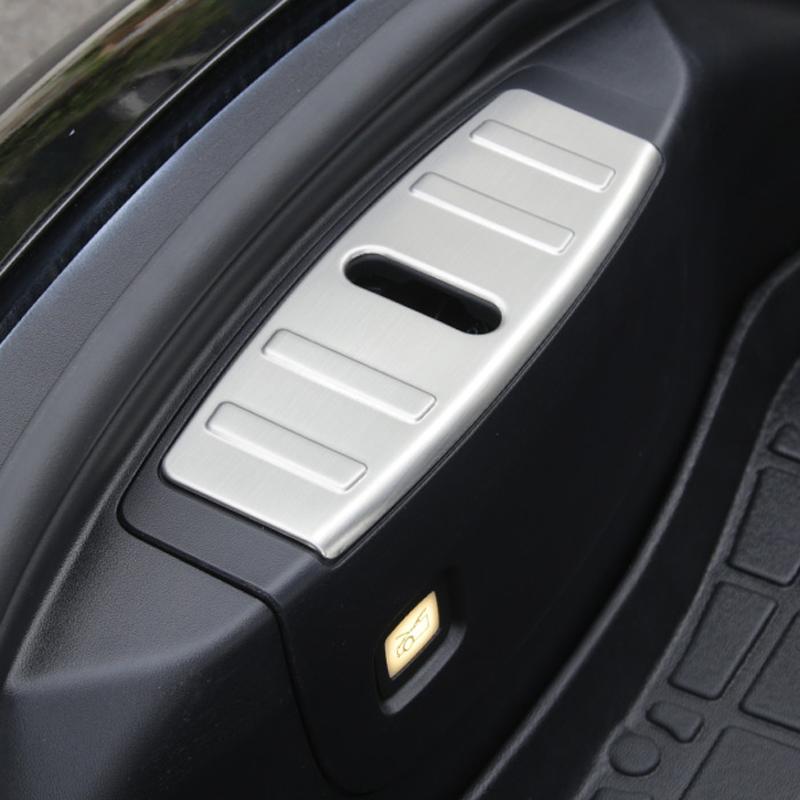 Stainless Steel Front Storage Box Protection Plate Protective Patch Modification For Tesla Model 3