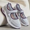 Versatile Middle-aged and Elderly Mother's Shoes, Soft Sole, Non-fatiguing Flat Shoes, Breathable Hook-and-loop Casual Shoes.