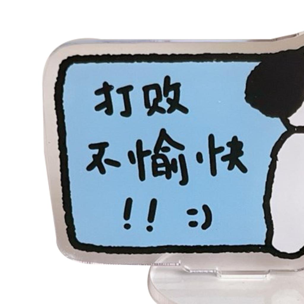 Samochodowa ozdoba psa Śliczna akrylowa Łatwa w instalacji Dekoracja konsoli środkowej psa do pojazdu Dom