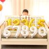 Gold Number Balloons 40 Inch Foil Balloon Adult Kids Birthday Anniversary Decoration Party Gold 0 1 2 3 4 5 6 7 8 9 Balloon
