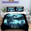 3pcs bedding set The Lord of the Rings Includes 1 Comforter + 2 Pillowcases, Without Pillow Inserts, Soft Comfortable, Lightweight Breathabl