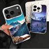 Mountain Peaks Landscape Shockproof Phone Case for iPhone 17 Air 16 16E 15 Pro Max 14 Plus 13 Mini 12 Back Cover Anti Fall Funda