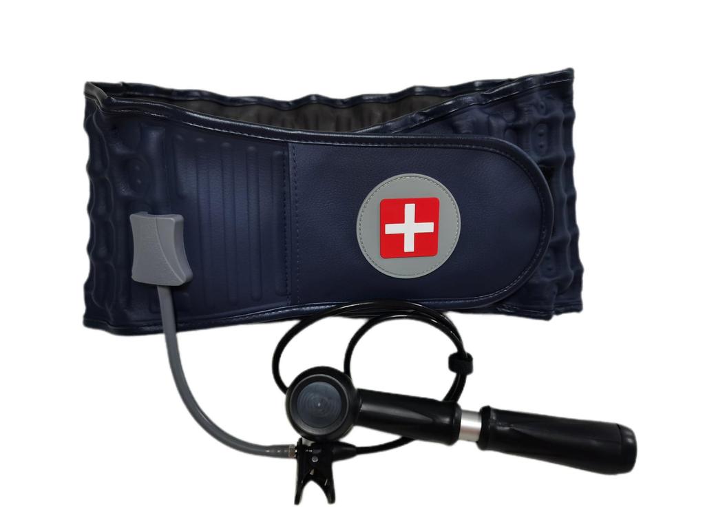 Inflatable Lumbar Support & Traction Belt for Elderly - Home Use Waist Care Device for Lumbar Muscle Strain