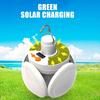 Portable Solar Camping Lantern LED Rechargeable Hanging Tent Lamp, Foldable Football Bulb with Hook Emergency Light for Outdoor Hiking Fishing