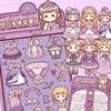 Papper Girls Dress Up Decorative Stickers Multicolor Handbook Stickers  for Kids