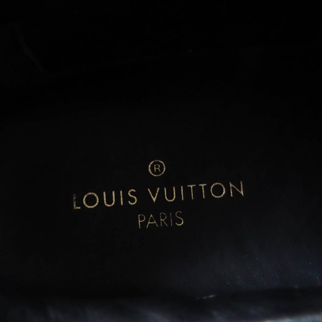 Excellent LOUIS VUITTON sneakers Monogram lace-up mesh black mens 6 Used