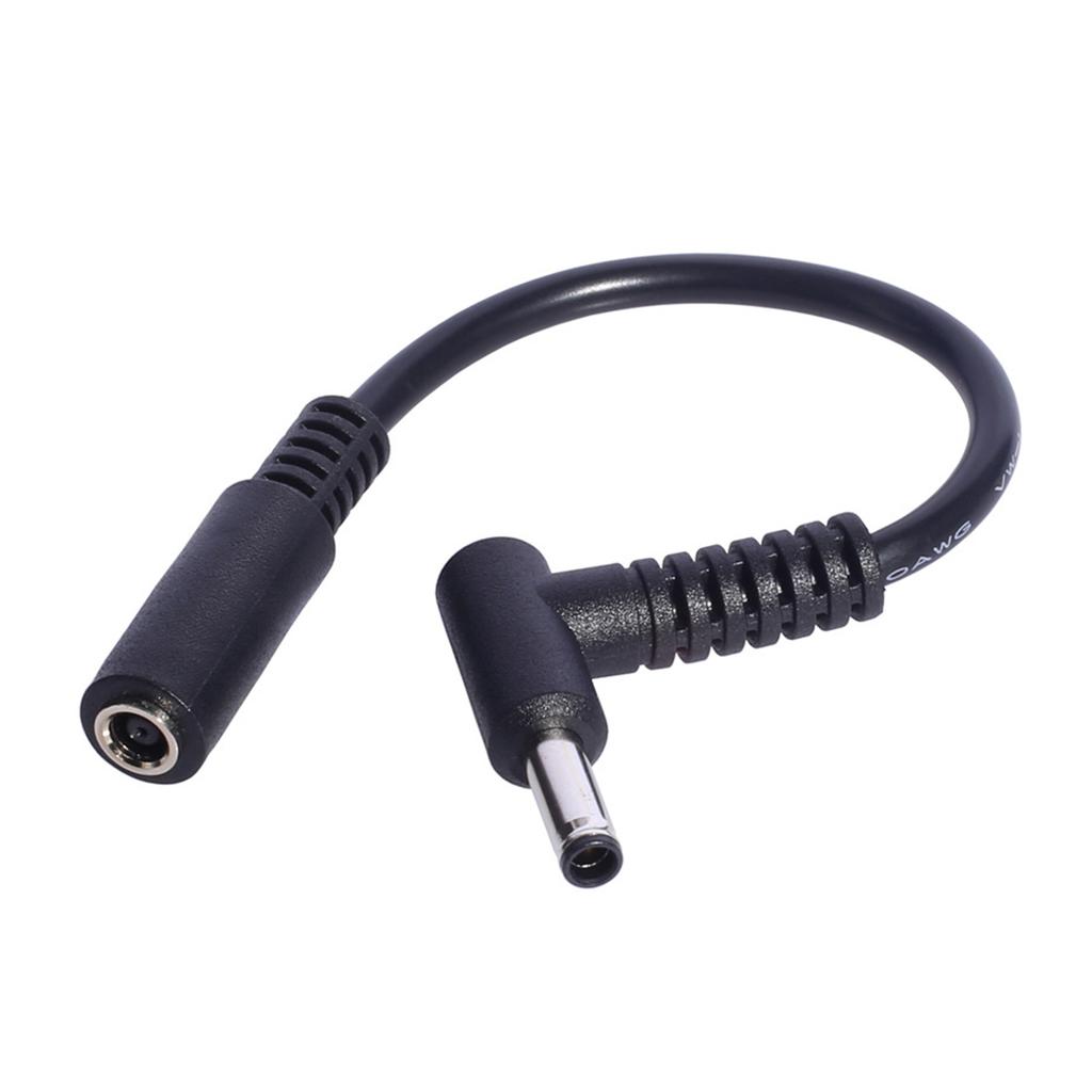 Short 15cm 4.5x3.0mm Female To Male Tip Power Cable 90 Degree Angled Connector Cord Laptop Extension Wire for Laptop