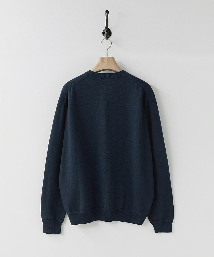Leopeusaideu Crew Knit Navy