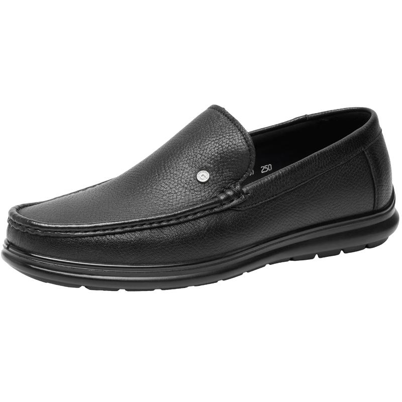 Qianbaidu Men s Soft Sheepskin Slip-On Casual Shoes 41