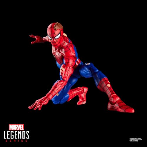 Hasbro Marvel Legends Series "Magic: The Gathering" Battle Damaged Spider-Man 15 cm Action Figure Toy + Limited Edition Foil Collectible Trading Card