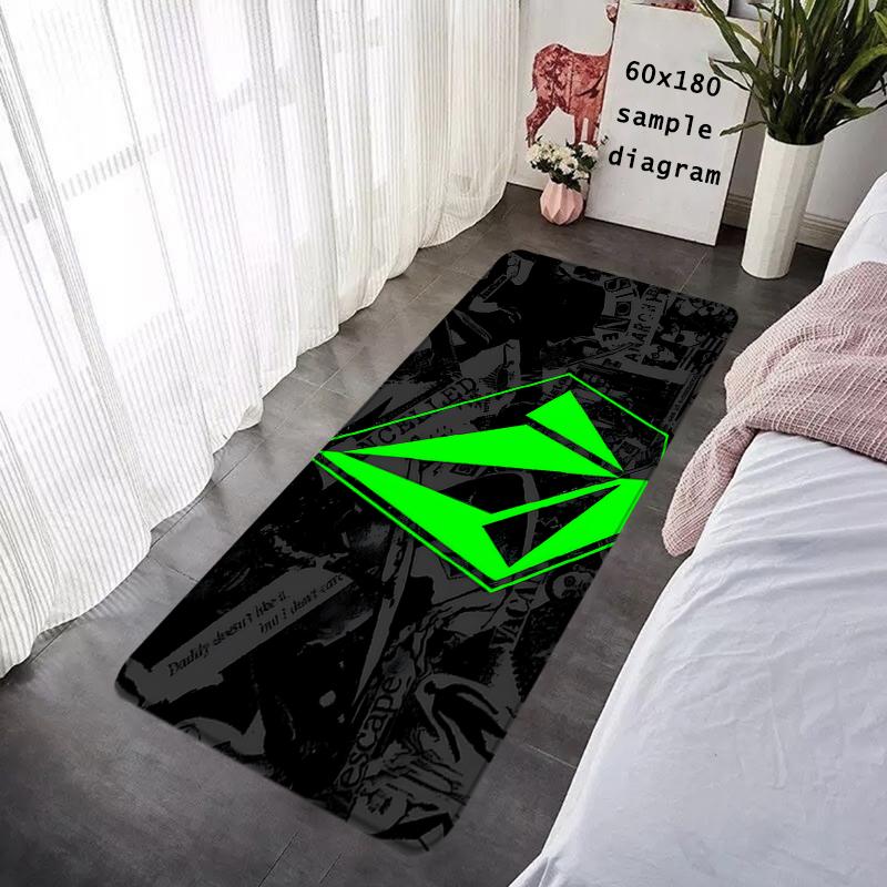 Floor Mat Non-slip Foot Rug for Entryway V-Volcom Hallway Carpet Kitchen Water Adsorbed Rugs Fluffy Bedside Mats Home Decoration