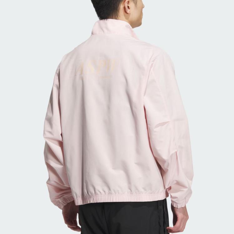 Adidas Jachetă St Woven Jachetă sport confortabilă, informală, rezistentă la apă, Jachetă unisex, roz nisip JI6659