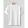 European sizes Cross Symbol Print Short Sleeve Loose Fit Skin-Friendly Breathable Faith-Themed Top