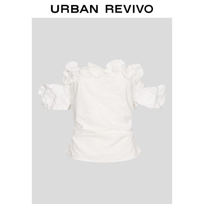 UR2026 Women s Embroidered Off-Shoulder Blouse XS