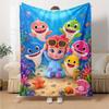 Shark Theme Printed Blanket - Perfect for Couch, Bed, Travel & Outdoor Use | Machine Washable, Cozy & Durable.