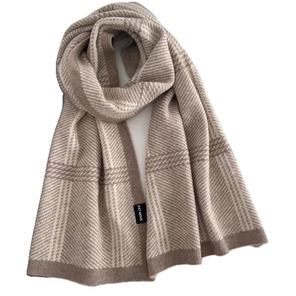 All-Match Design Knitted Neck Warmer Soft Knitted Fashion Scarf Versatile Scarf For Men Women