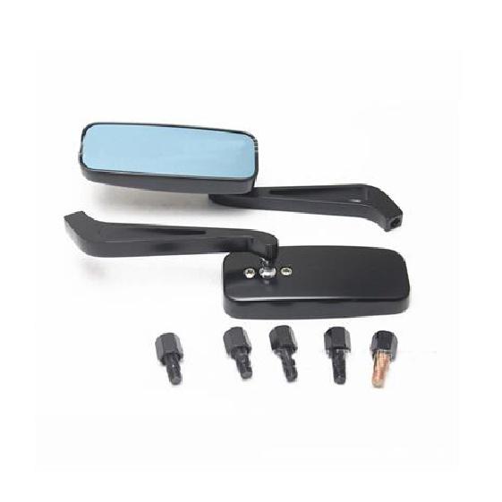 

1 пара зеркал для мотоцикла, зеркало заднего вида для мотоцикла, зеркала заднего вида из сплава, зеркала заднего вида для мотоцикла, 8 мм/10 мм, синий, чёрный