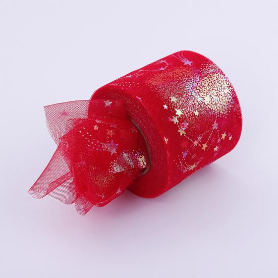 Tulle Roll 6CM*25 Yard Illusory Glitter Sequin Tear-resistant DIY Craft Wedding Decor Reusable Baby Shower Skirt Lace Yarn Roll Party Favors
