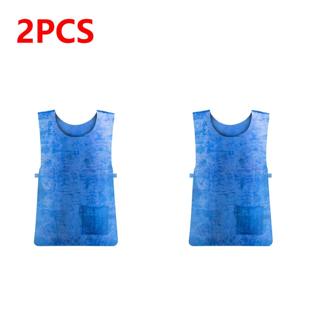 Summer Cooling Vest Comfortable Ice Vest Reusable Ice Cooling Vest Adjustable for Cycling Running Outdoor Sports for Hot Weather