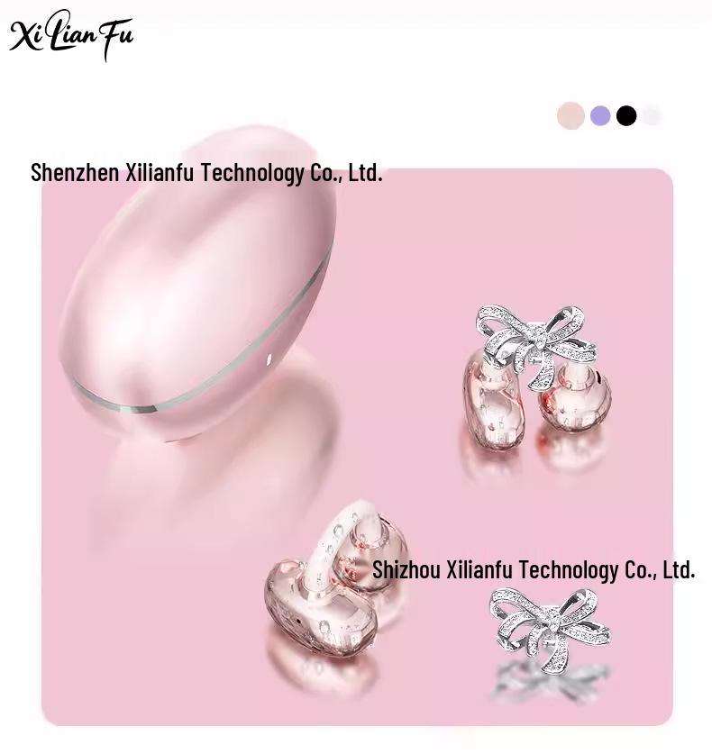 Hoop Ear Clip Bluetooth Earphones with AI Smart Features and Long Battery Life