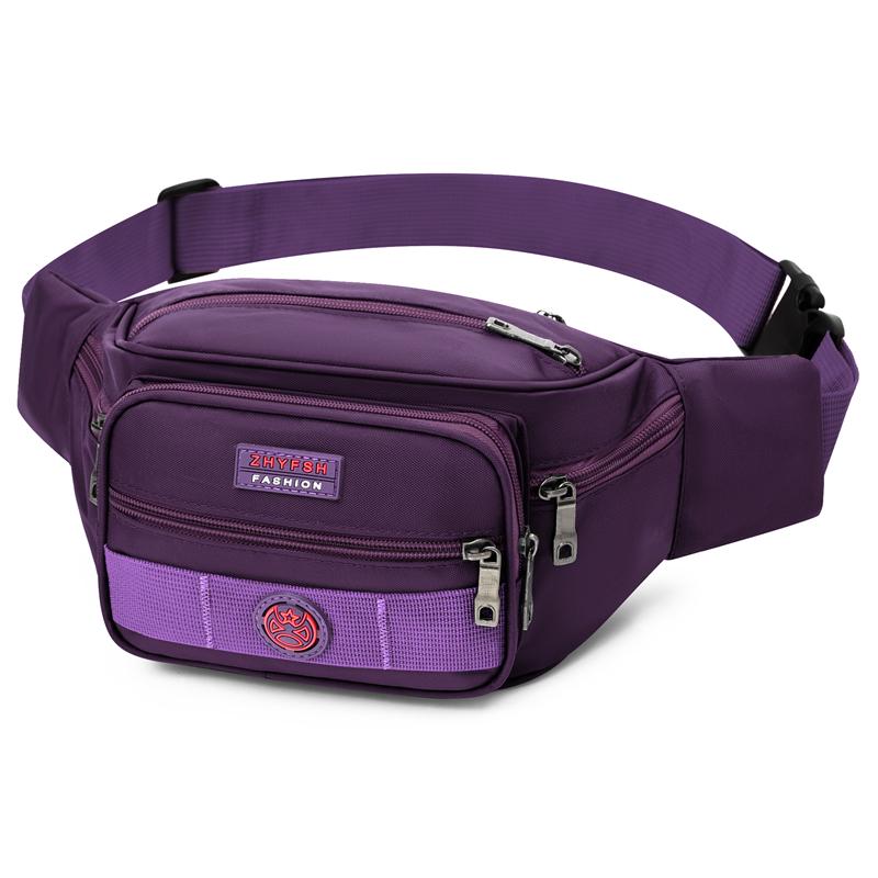 Unisex Multifunctional Waist Bag Large Capacity Waterproof Oxford Business Pack Trendy Crossbody Chest Bag for Travel Work