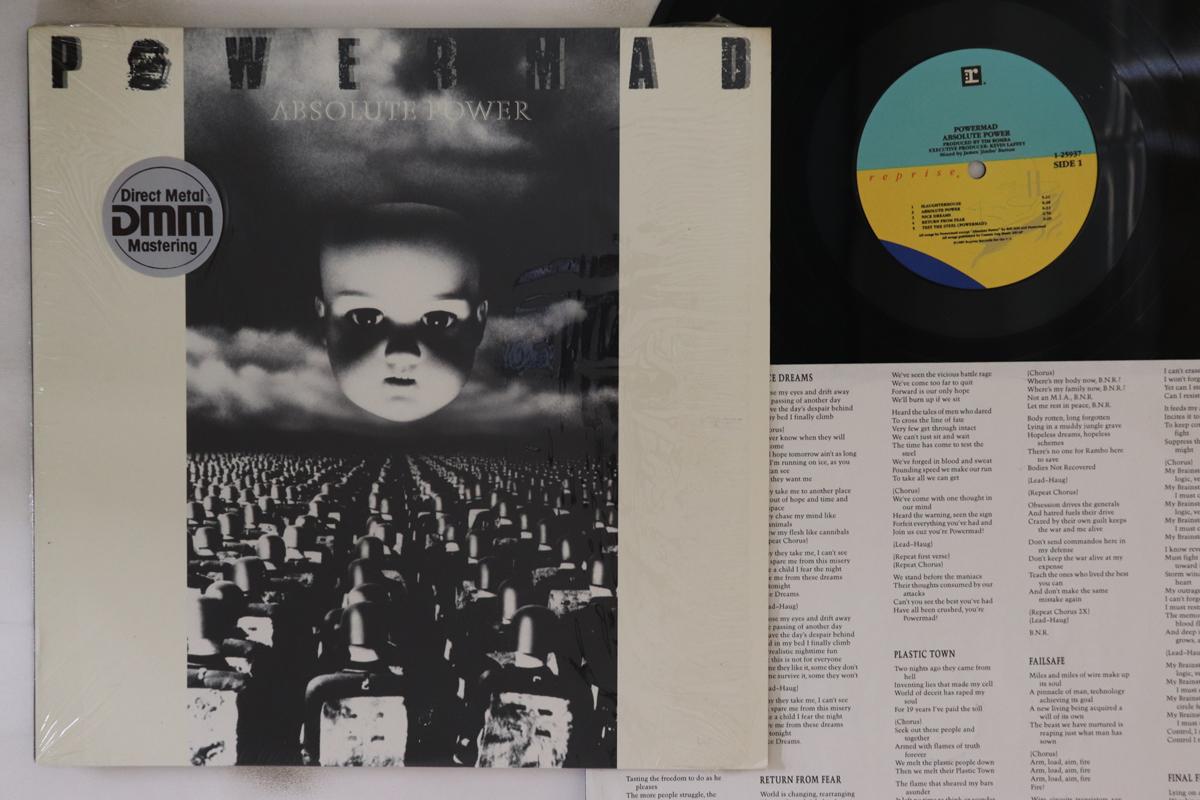 

LP Record POWERMAD - Absolute Power 125937 REPRISE 1989 US Metal Used