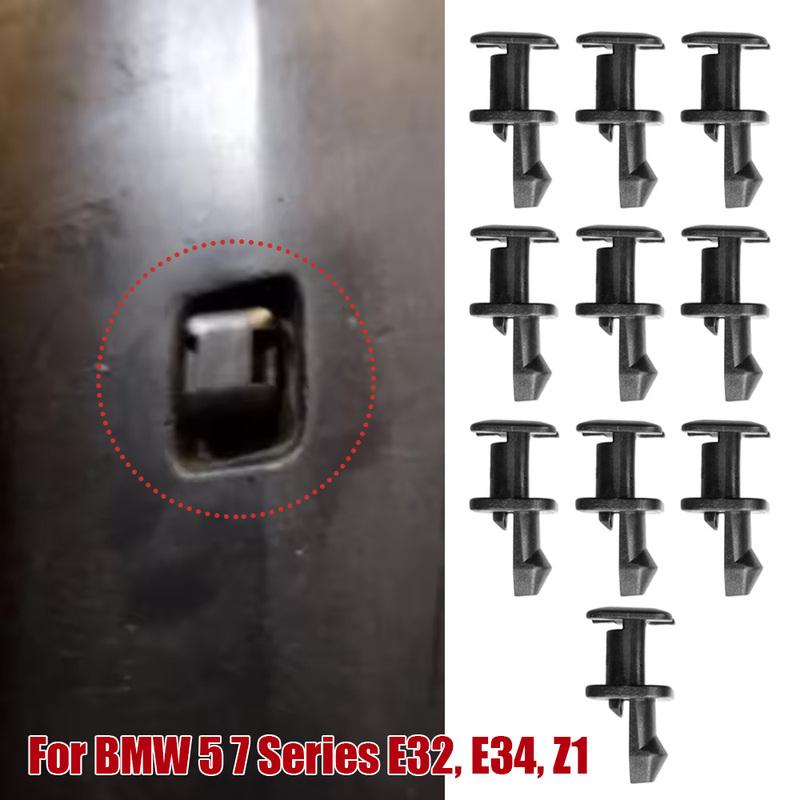 10pcs Car Front Air Intake Retainer Clips Car Windscreen Cowl Trim Fasteners Screw Car Accessories for BMW 5 7 Series E32 E34 Z1