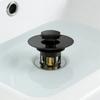 1pc Drain Strainer Filter Basin Pop-up Chrome Sink Filter With Hair Catcher Bathroom Sink Drain Stopper Easy Push Type