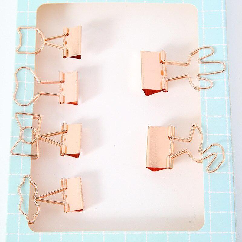 5 STÜCKE metall Büroklammer Foldback Metall Binder Clips gold Grip Klemmen Papier Dokument Büro Schule Schreibwaren stil zufällig