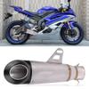 Stainless Steel Universal Motorcycle Exhaust Muffler Tail Pipe Tailpipe Tip Titanium Color